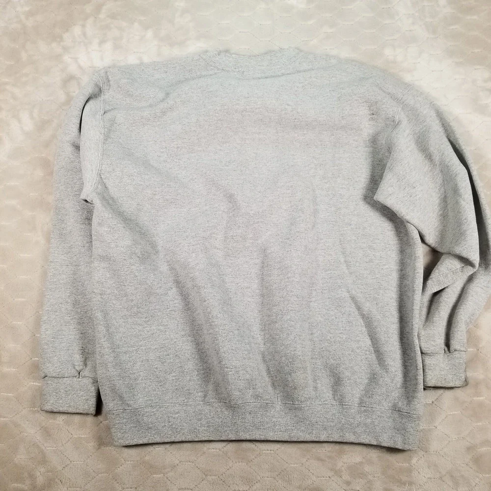 Rare VTG NIKE Big Swoosh Crewneck Sweatshirt 90s USA Made Sz Large STAINED‎ Look